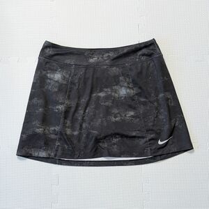 Nike Skirt Small Black Golf Skort Print Workout Athleisure